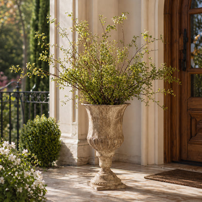 Large Wabi-Sabi Floor Vase for Dried Branches, Entryway & Living Room Decor