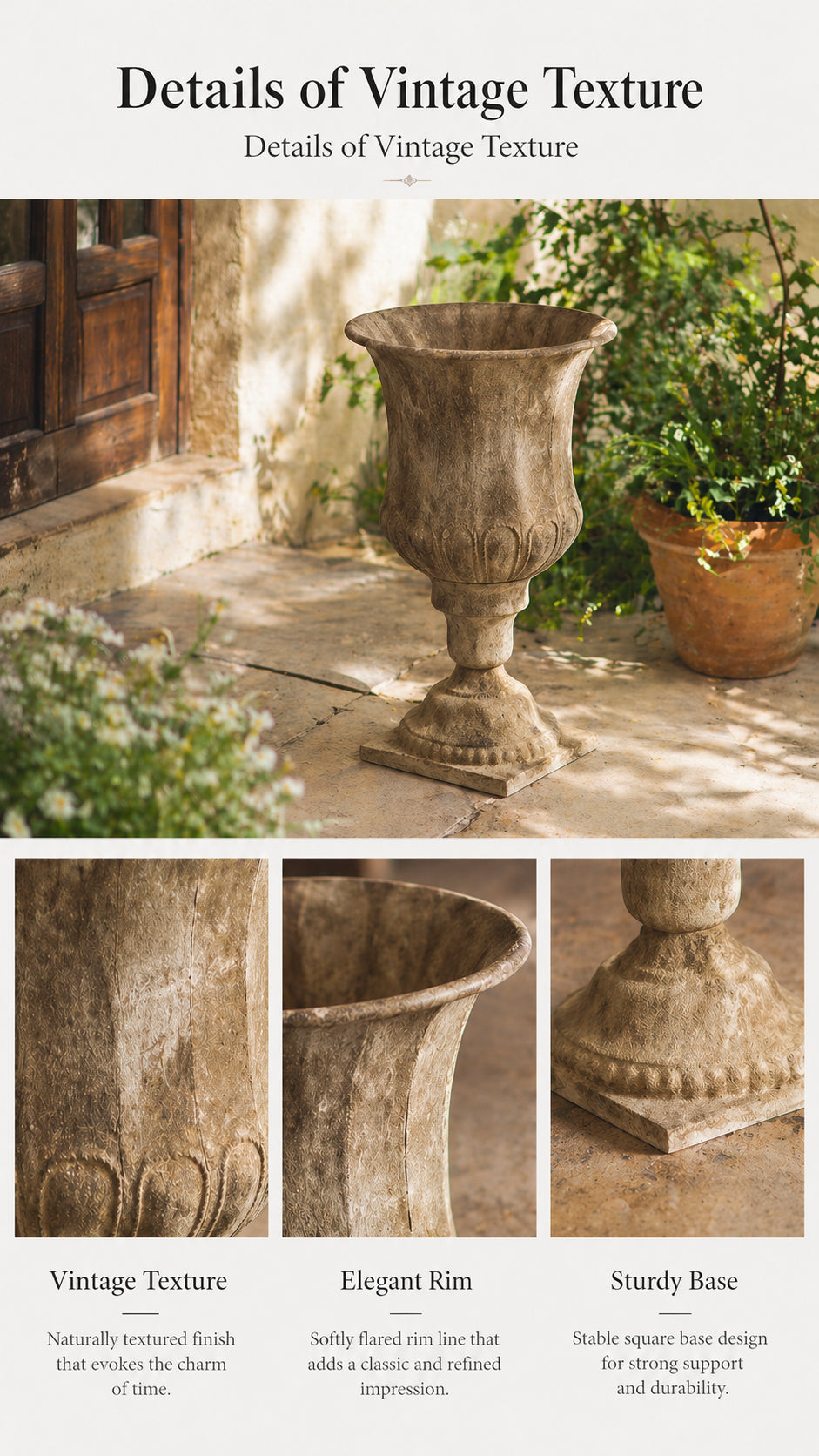 Large Wabi-Sabi Floor Vase for Dried Branches, Entryway & Living Room Decor