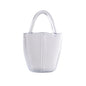 Clear Glass Handbag Purse Vase for Flowers, Vanity Decor & Table Centerpiece