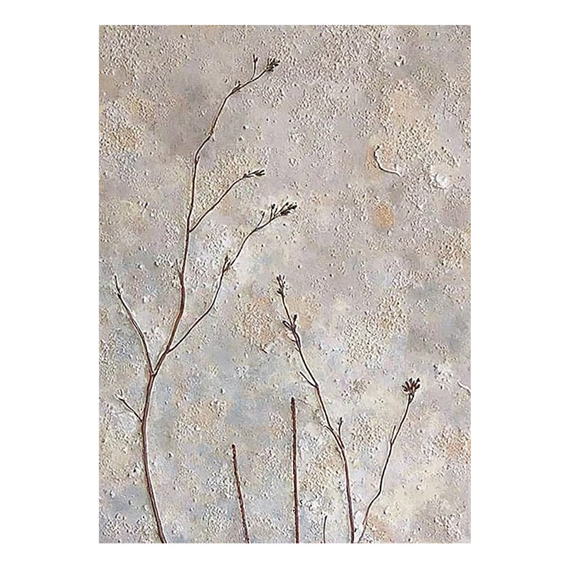 Neutral Beige Botanical Canvas Wall Art for Living Room, Bedroom & Entryway