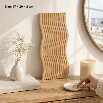 Wooden Serving Board & Charcuterie Tray for Kitchen Counter Decor and Hosting